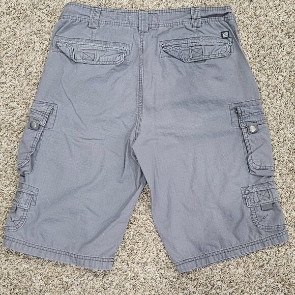 Men's Cargo Utility Shorts - Gray - 34 - Picture 5 of 6